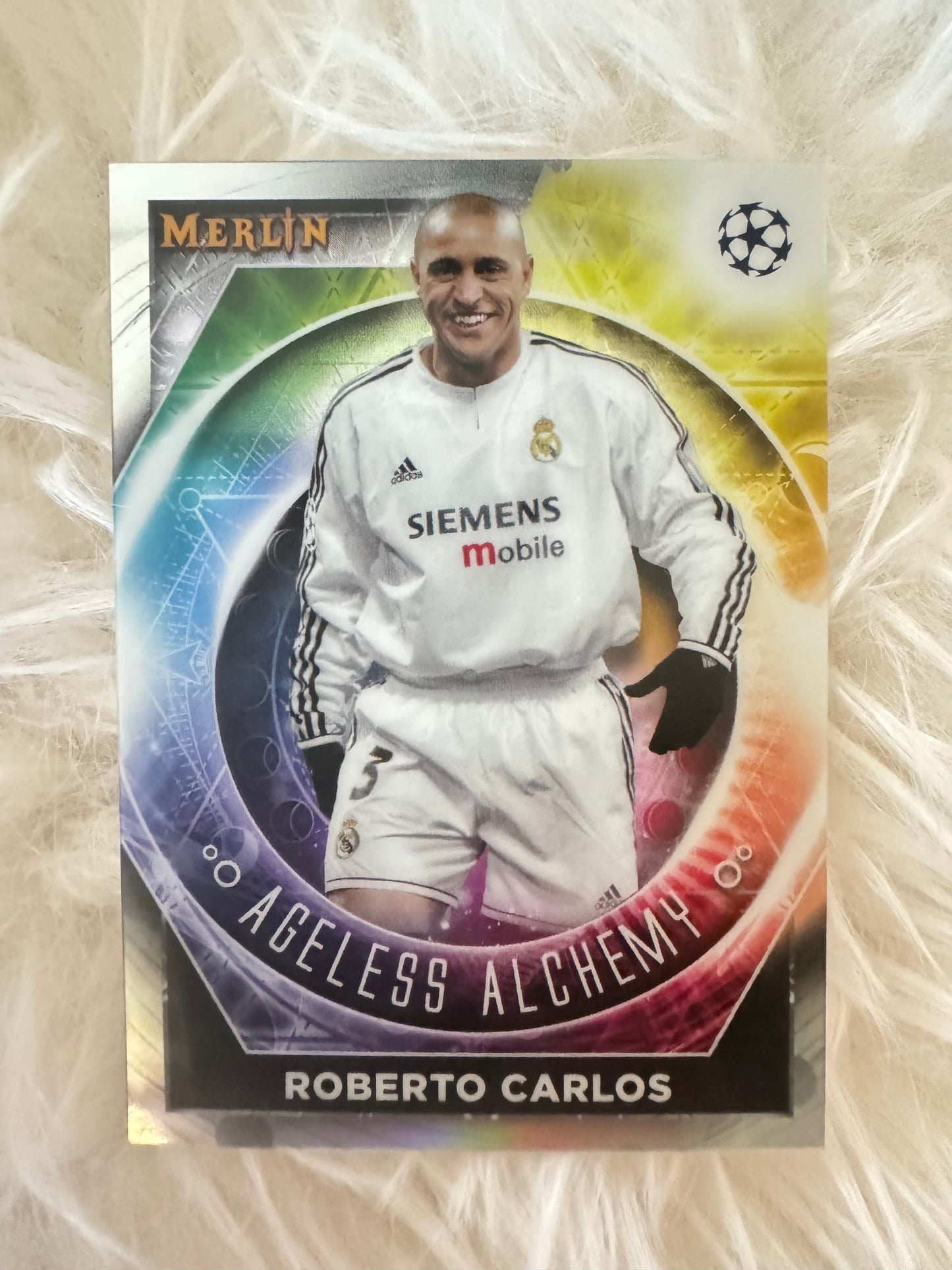 ROBERTO CARLOS REAL MADRID  CARD